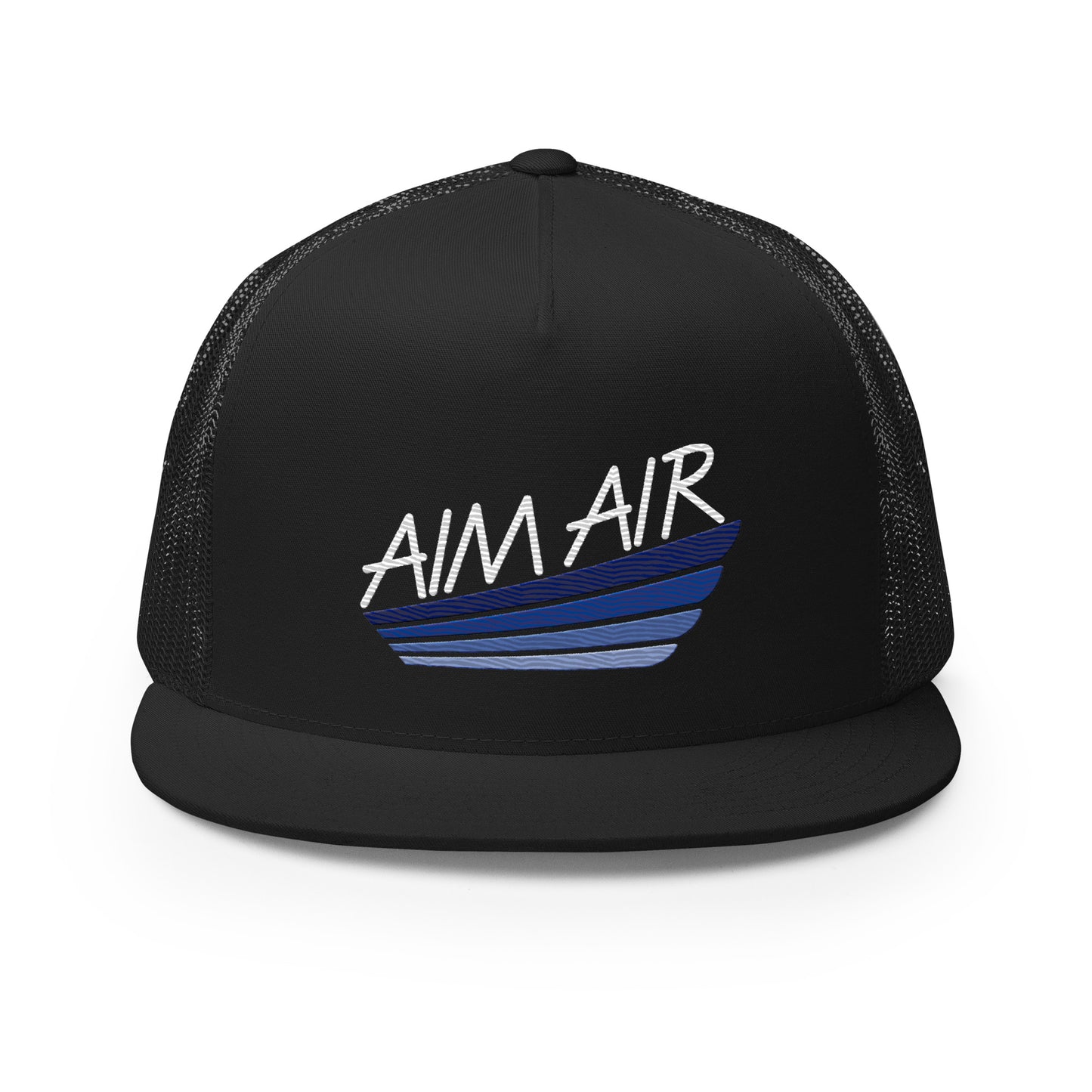 Color Logo Flat Billed Trucker Cap
