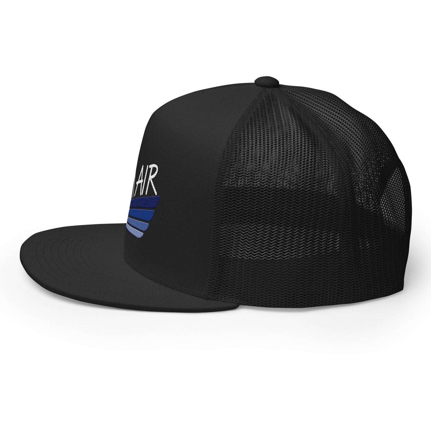 Color Logo Flat Billed Trucker Cap