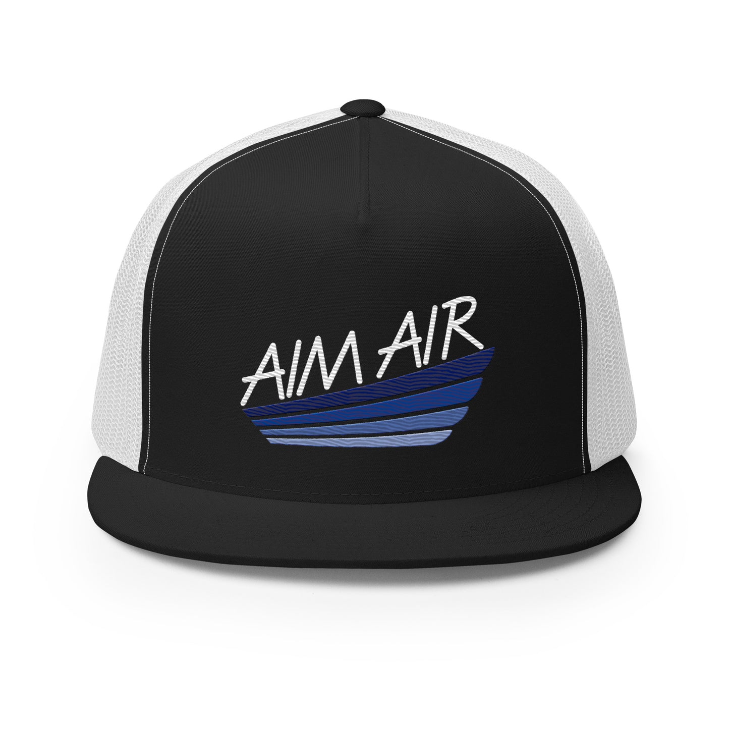 Color Logo Flat Billed Trucker Cap