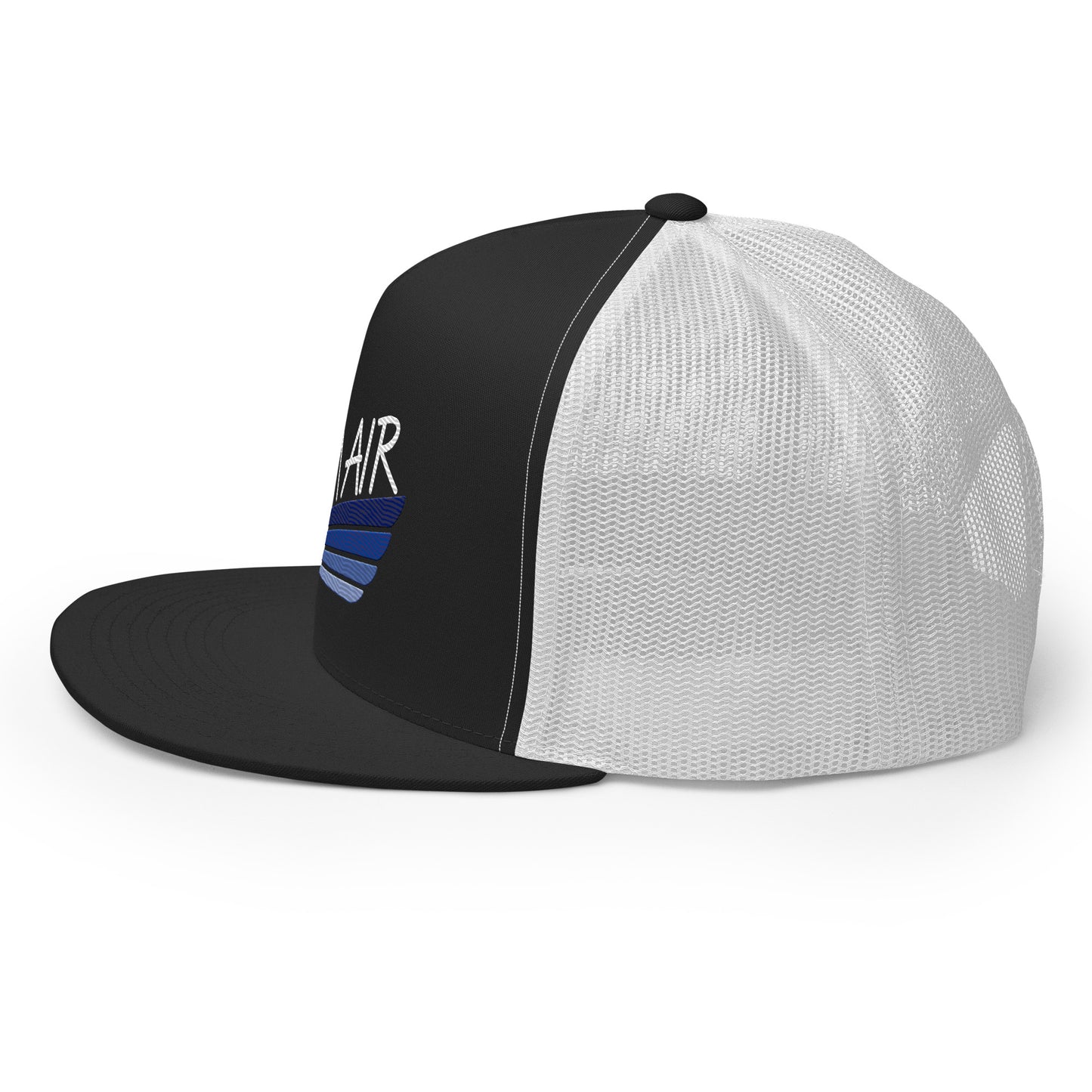 Color Logo Flat Billed Trucker Cap