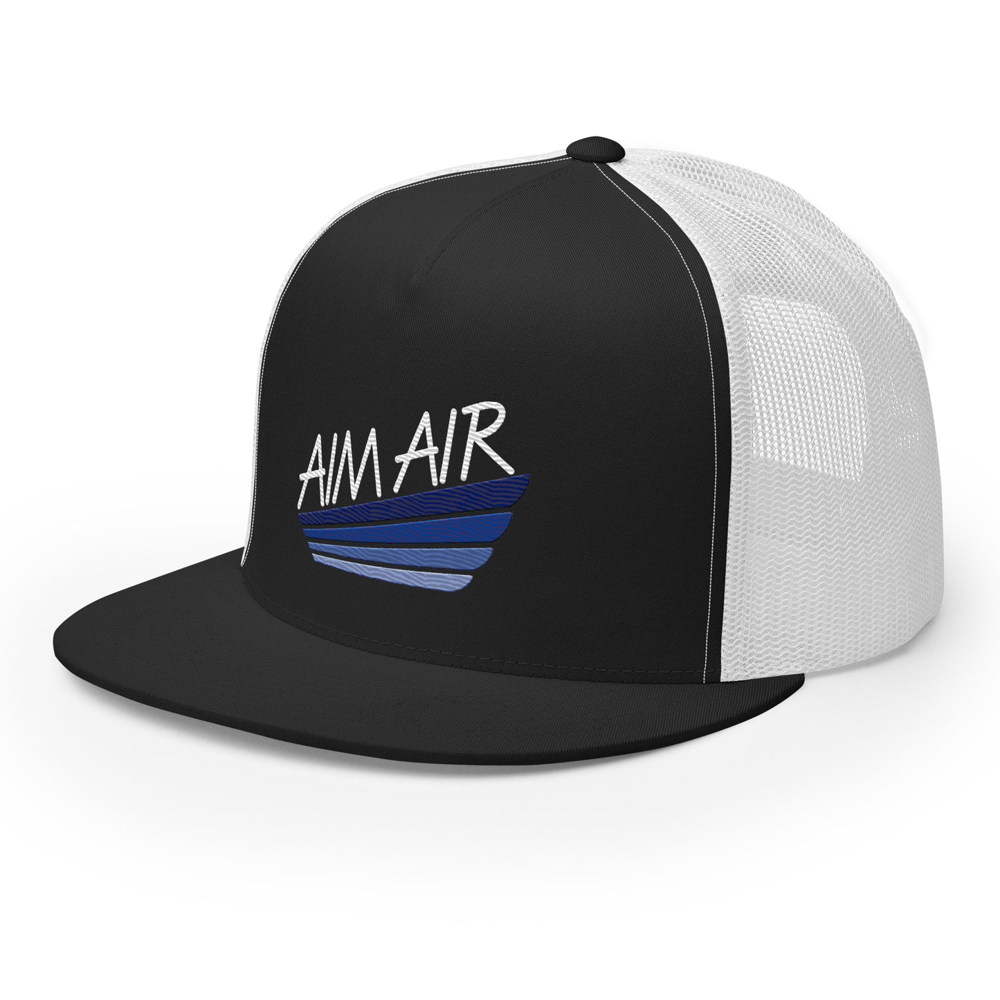 Color Logo Flat Billed Trucker Cap