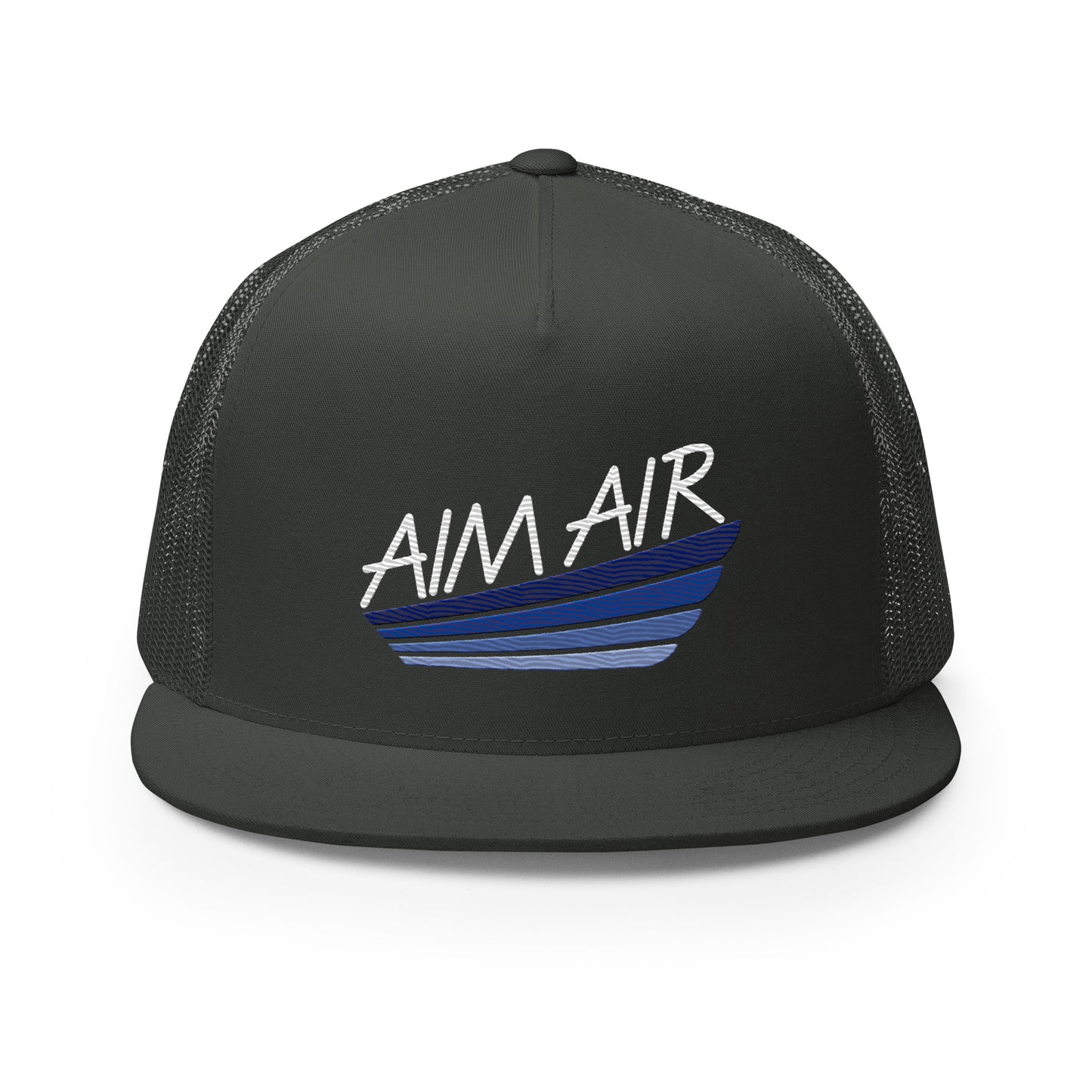Color Logo Flat Billed Trucker Cap