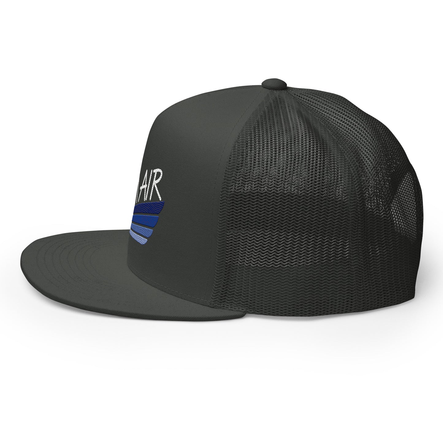Color Logo Flat Billed Trucker Cap
