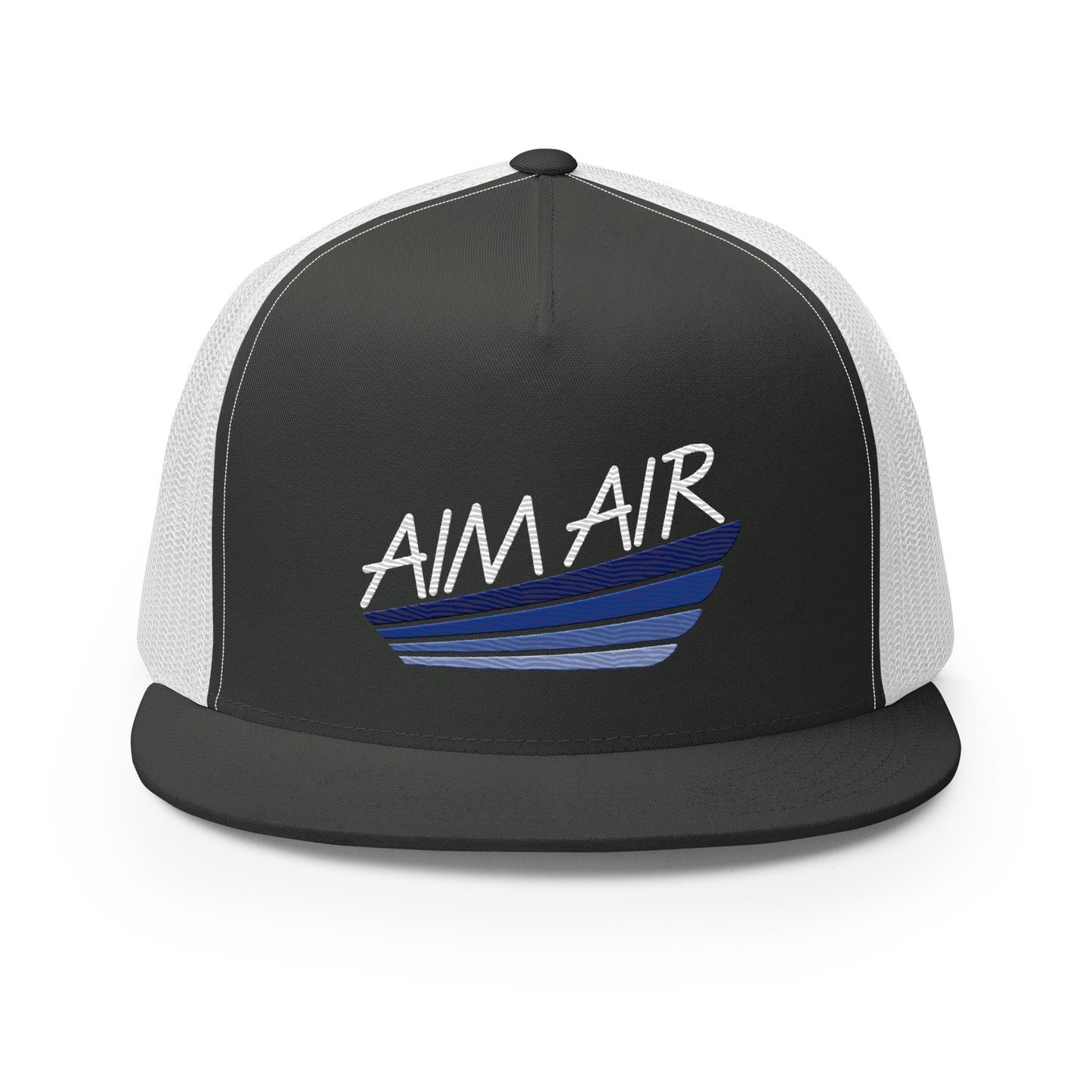 Color Logo Flat Billed Trucker Cap