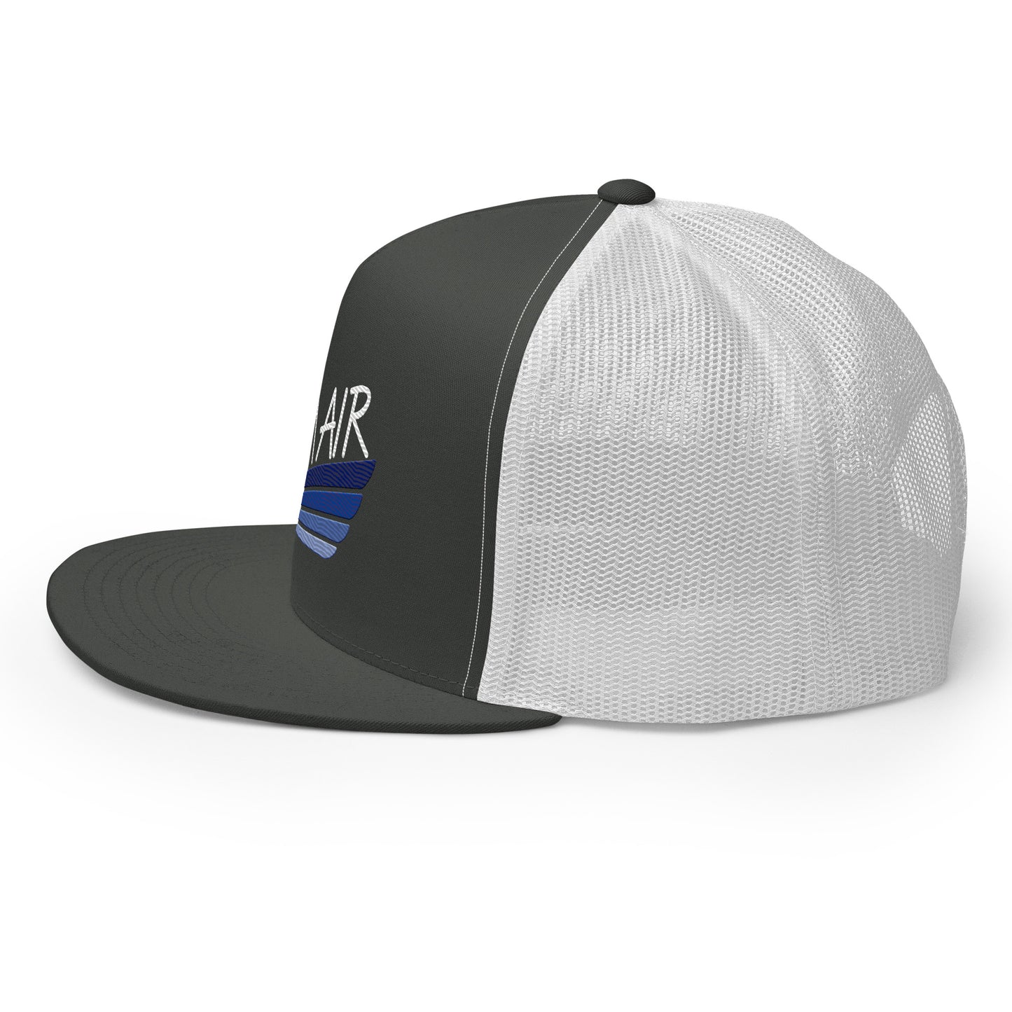 Color Logo Flat Billed Trucker Cap
