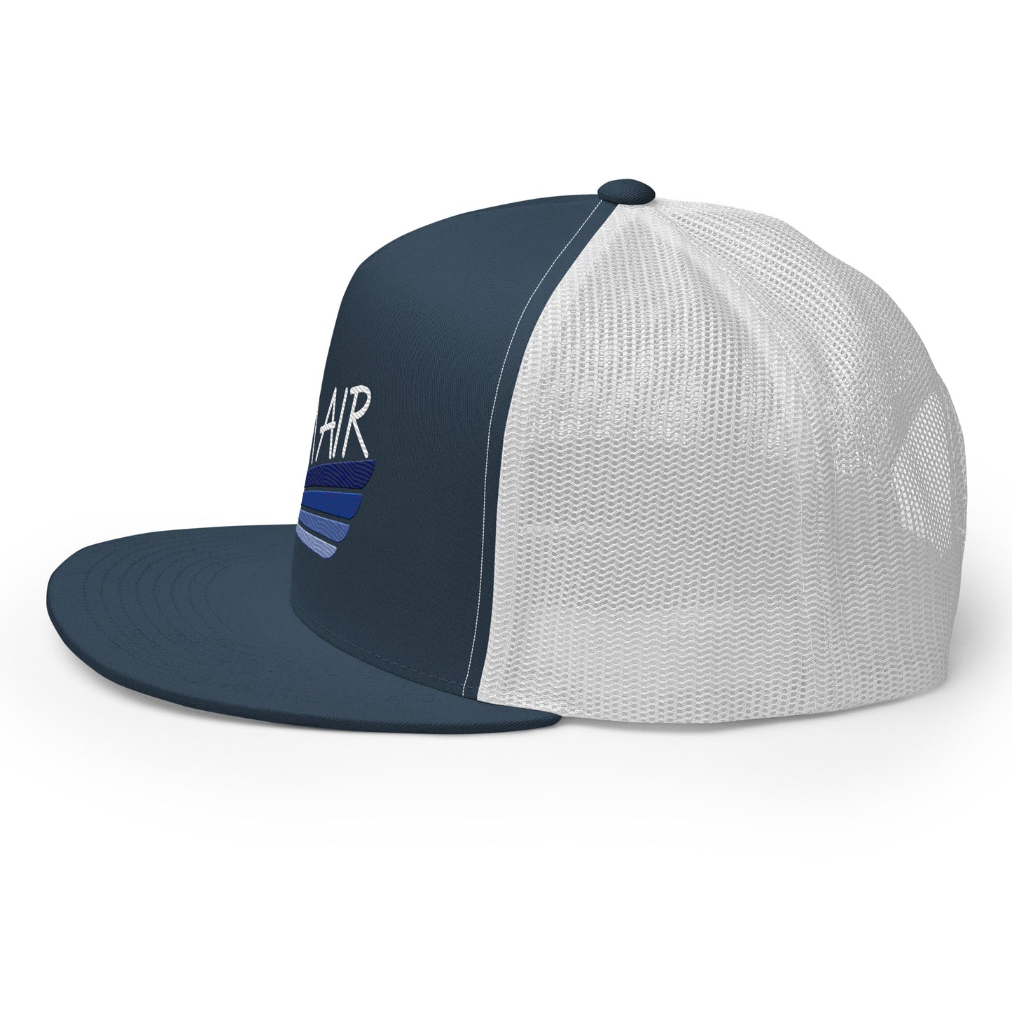 Color Logo Flat Billed Trucker Cap