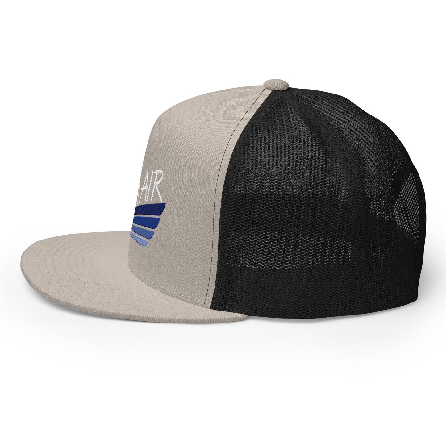 Color Logo Flat Billed Trucker Cap