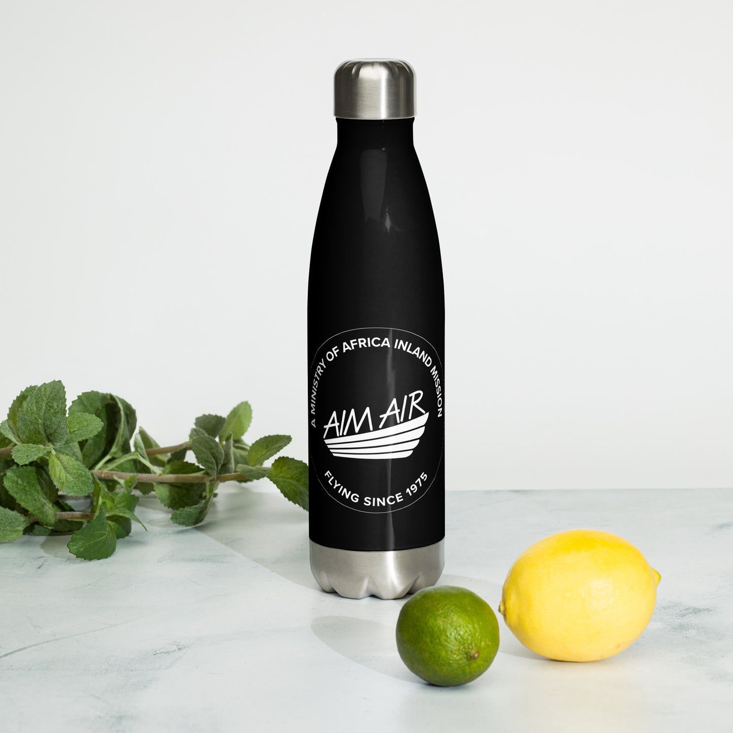 Stainless Steel Water Bottle (Black)