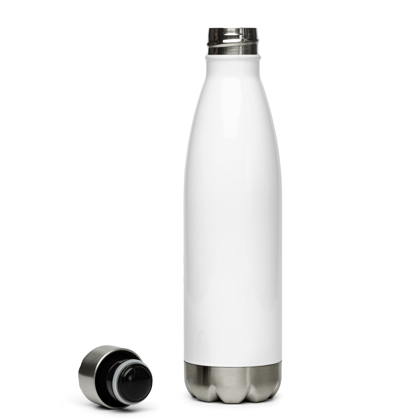Stainless Steel Water Bottle (Black Logo)