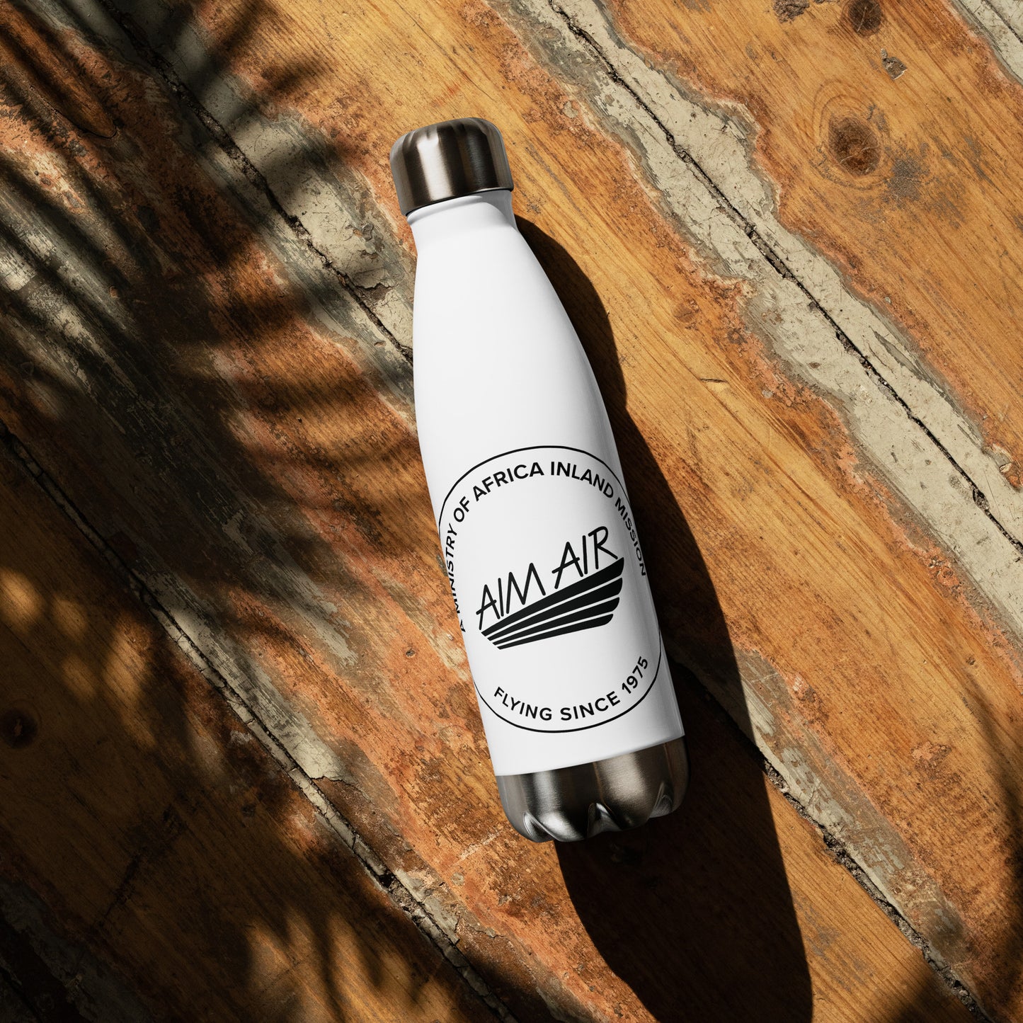Stainless Steel Water Bottle (Black Logo)
