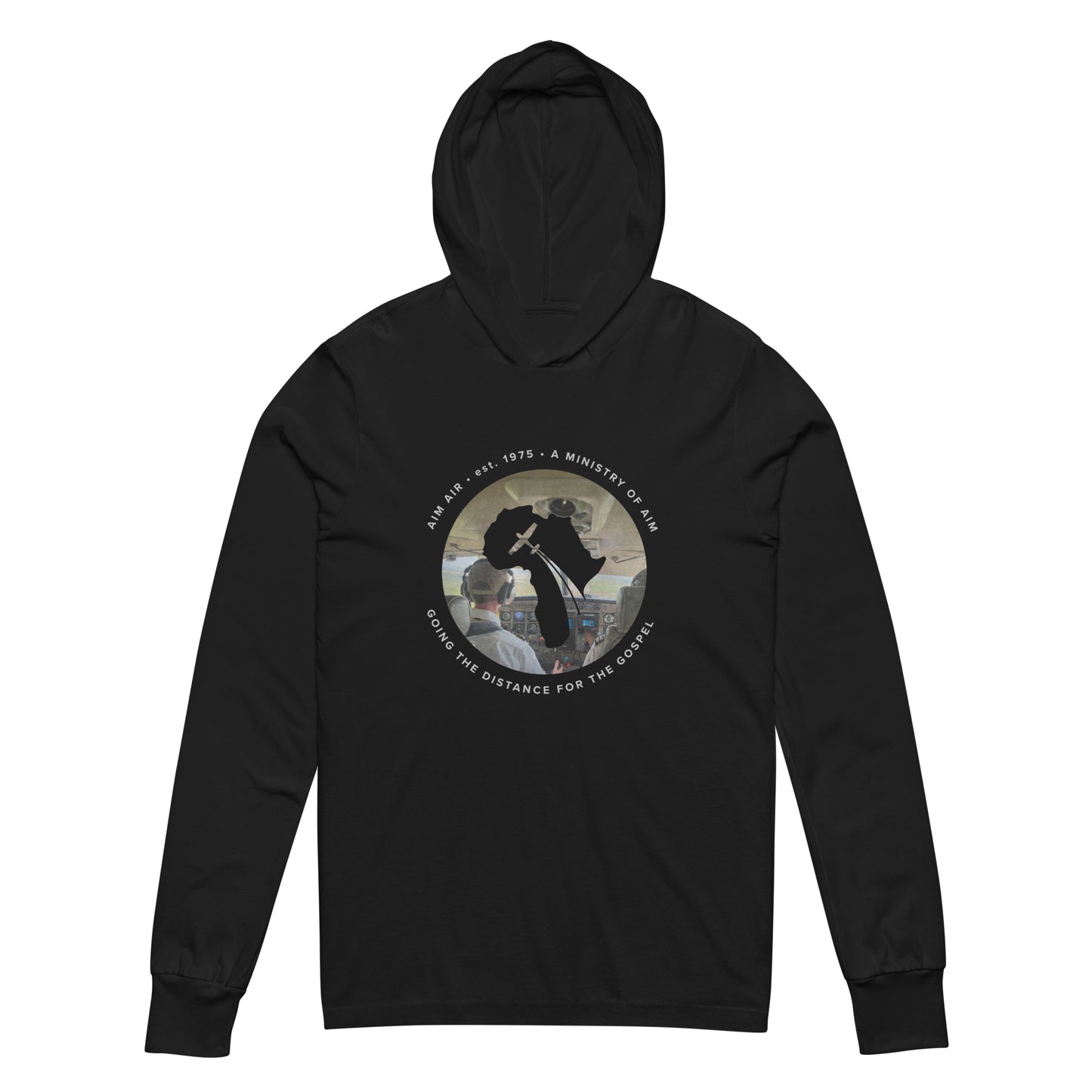 Hooded long-sleeve tee