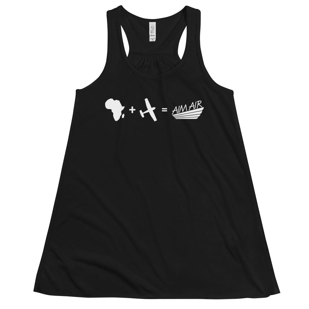 Africa + Aviation = AIM AIR Flowy Racerback Tank (White)