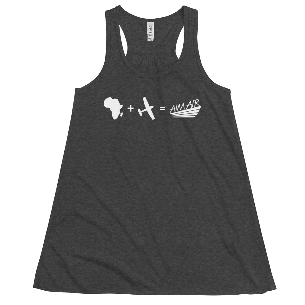 Africa + Aviation = AIM AIR Flowy Racerback Tank (White)
