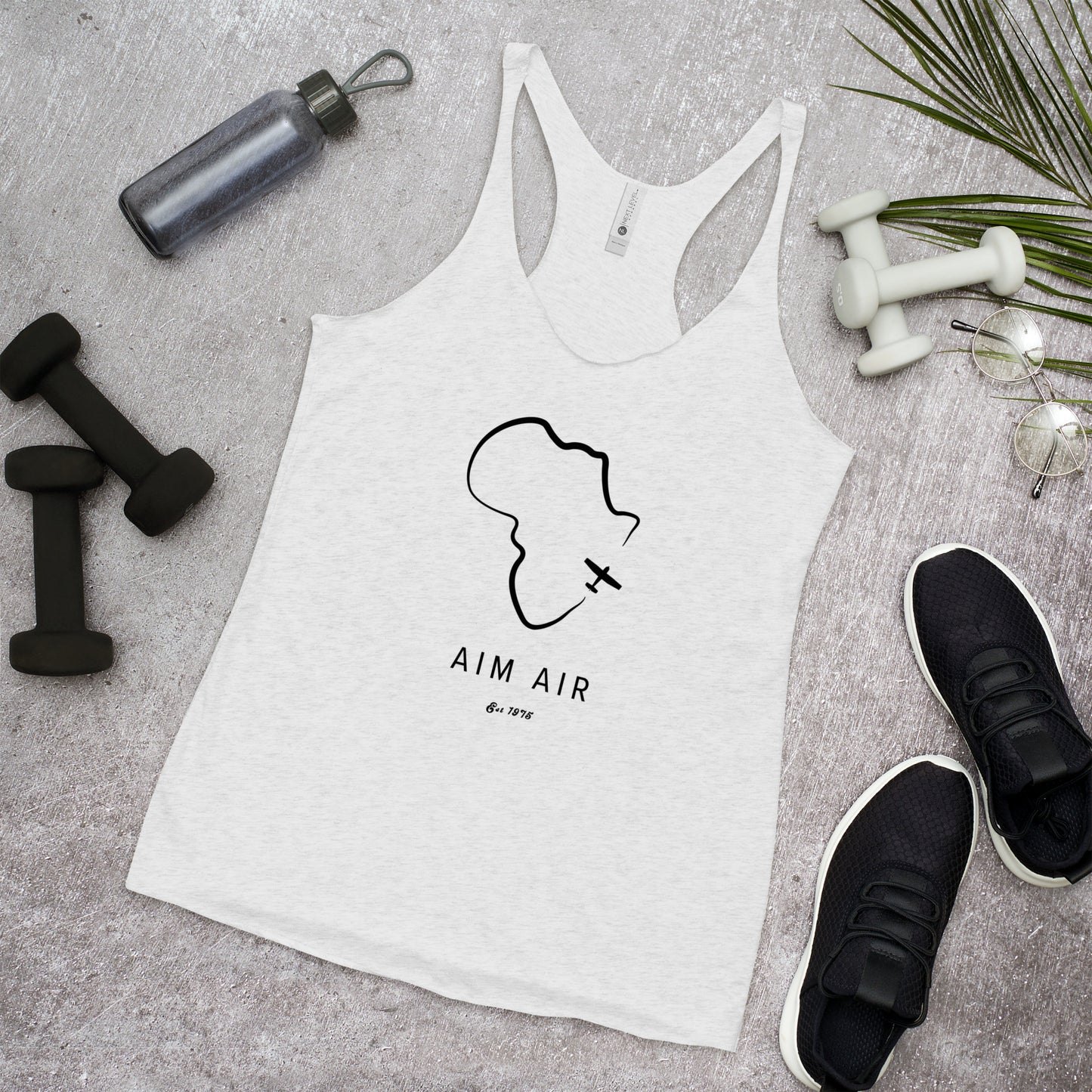 Africa Outline Women's Racerback Tank