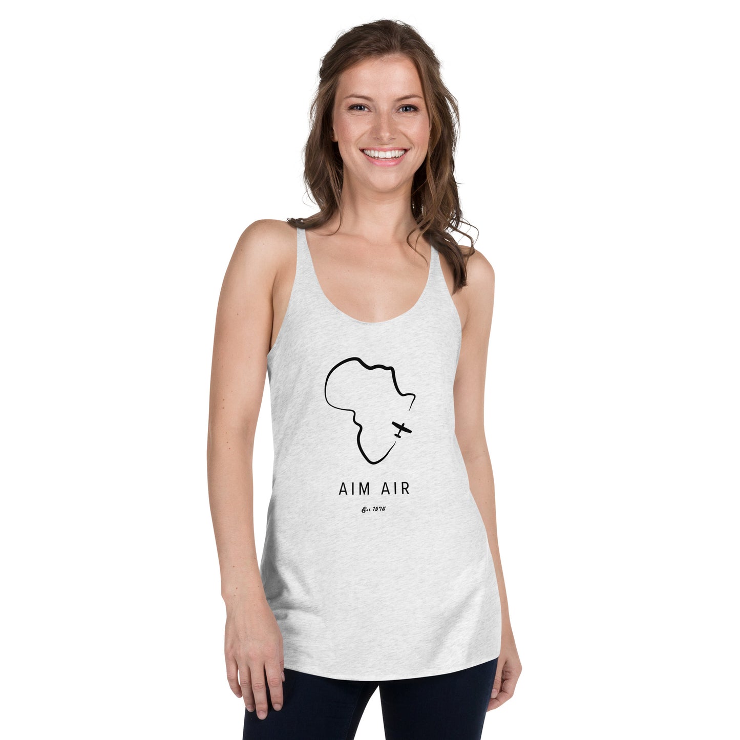 Africa Outline Women's Racerback Tank