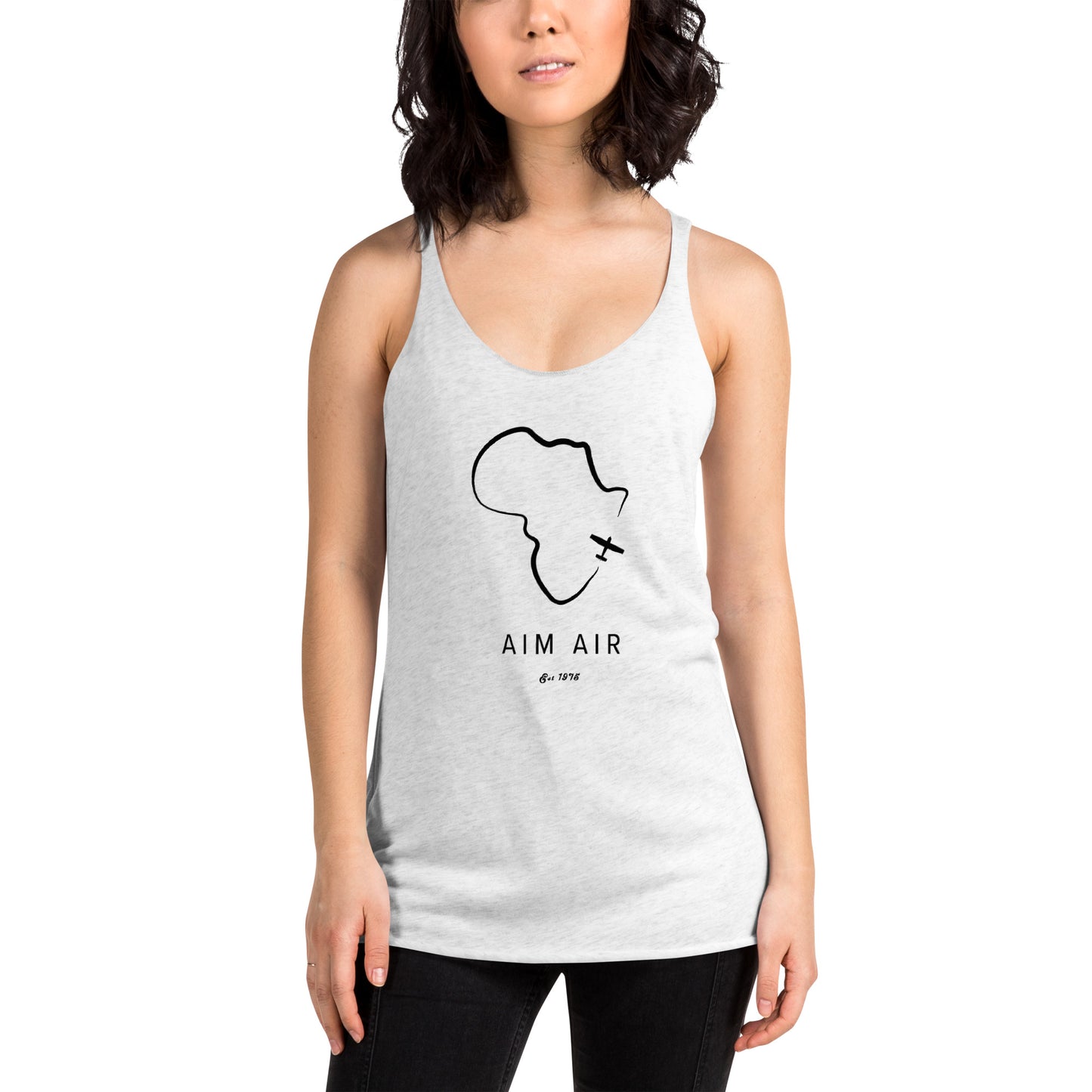 Africa Outline Women's Racerback Tank