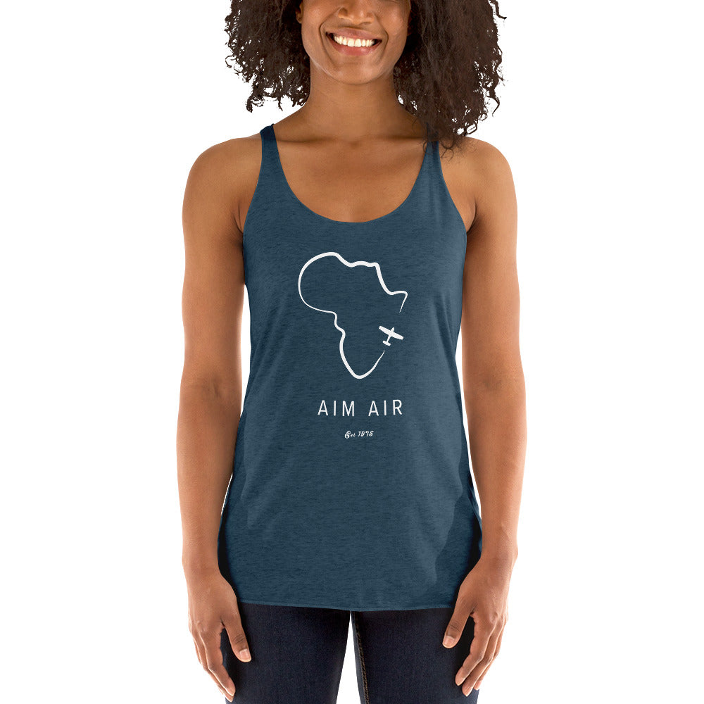 Africa Outline Women's Racerback Tank
