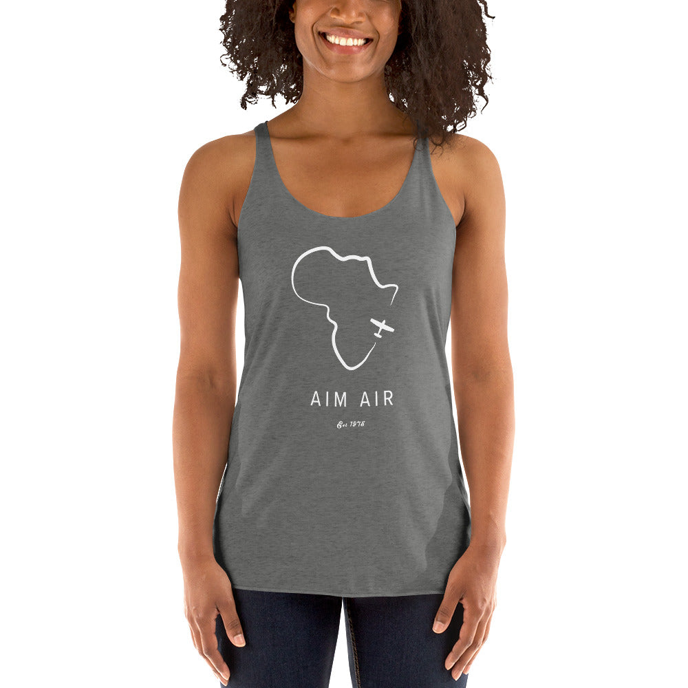 Africa Outline Women's Racerback Tank