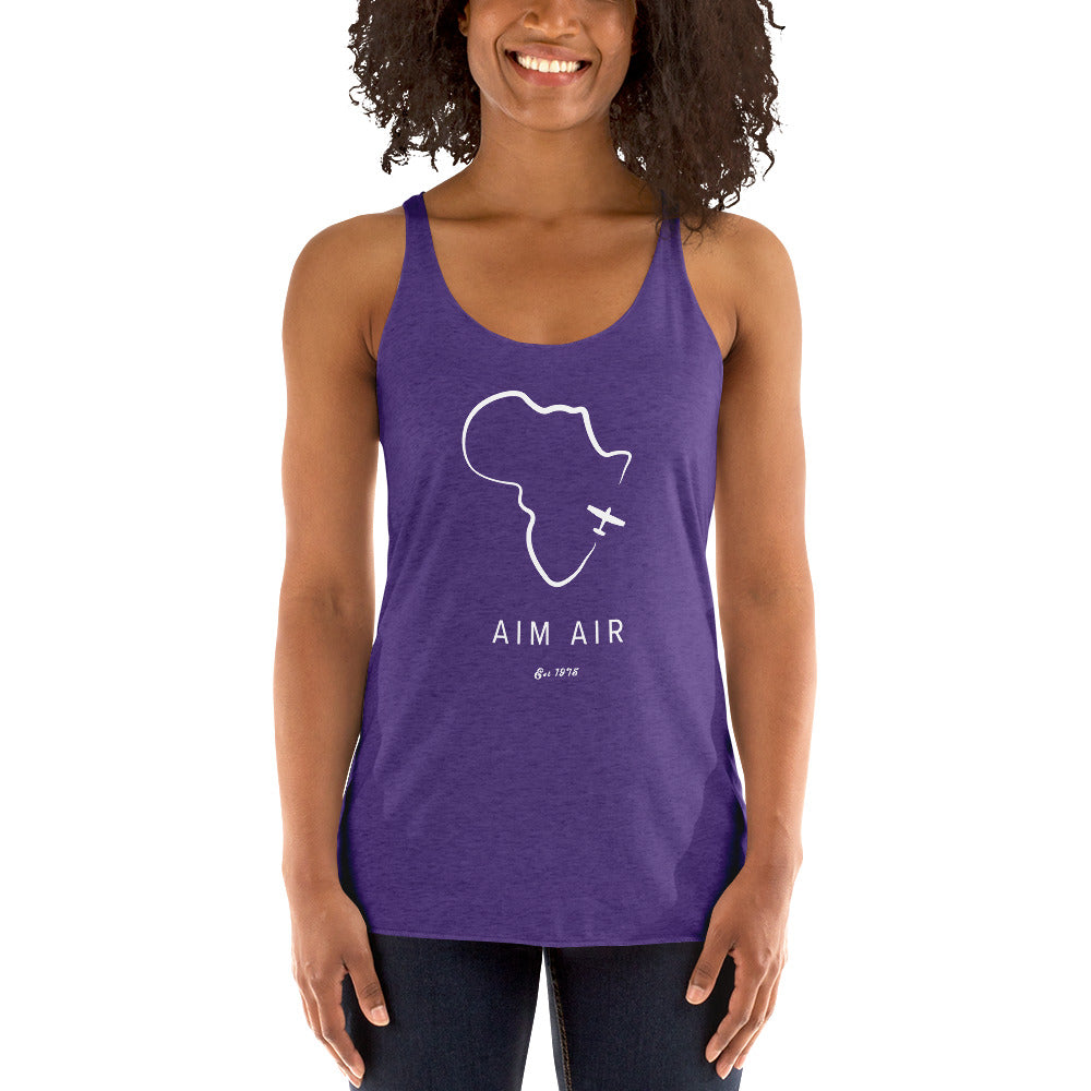 Africa Outline Women's Racerback Tank