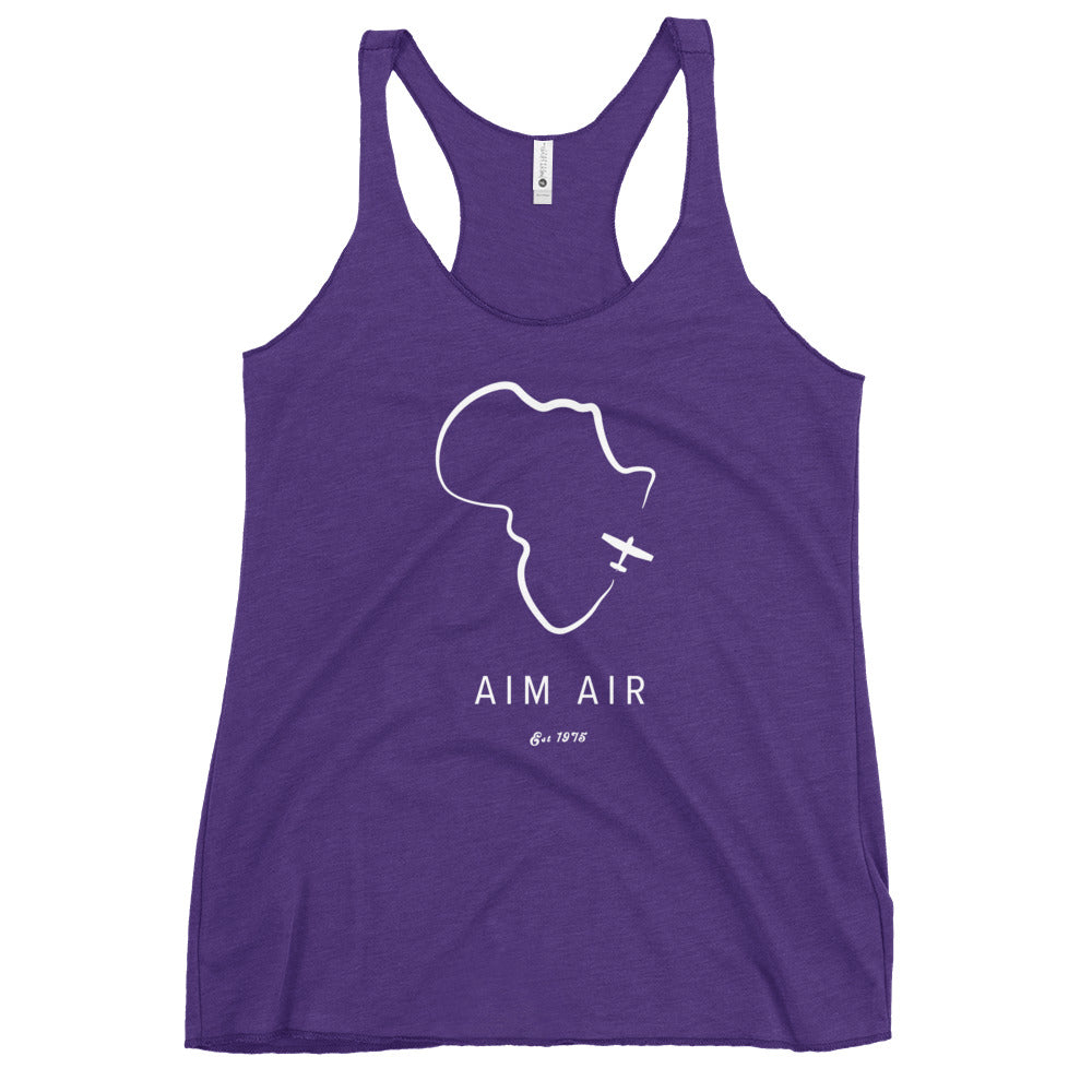 Africa Outline Women's Racerback Tank