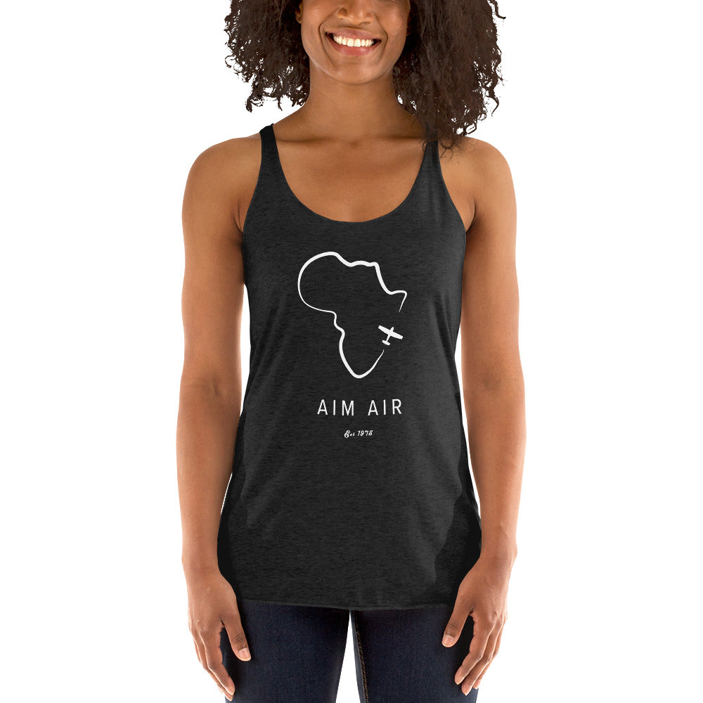 Africa Outline Women's Racerback Tank
