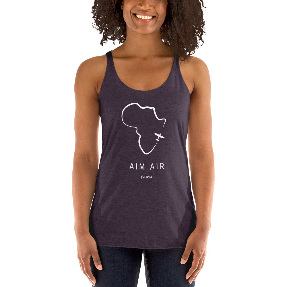 Africa Outline Women's Racerback Tank