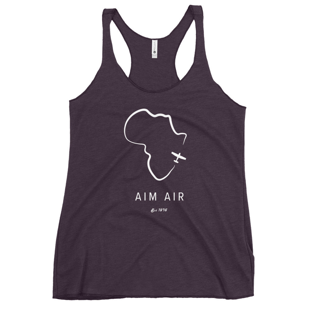 Africa Outline Women's Racerback Tank