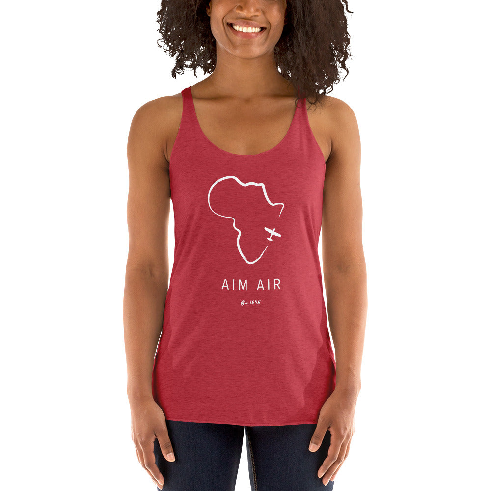 Africa Outline Women's Racerback Tank