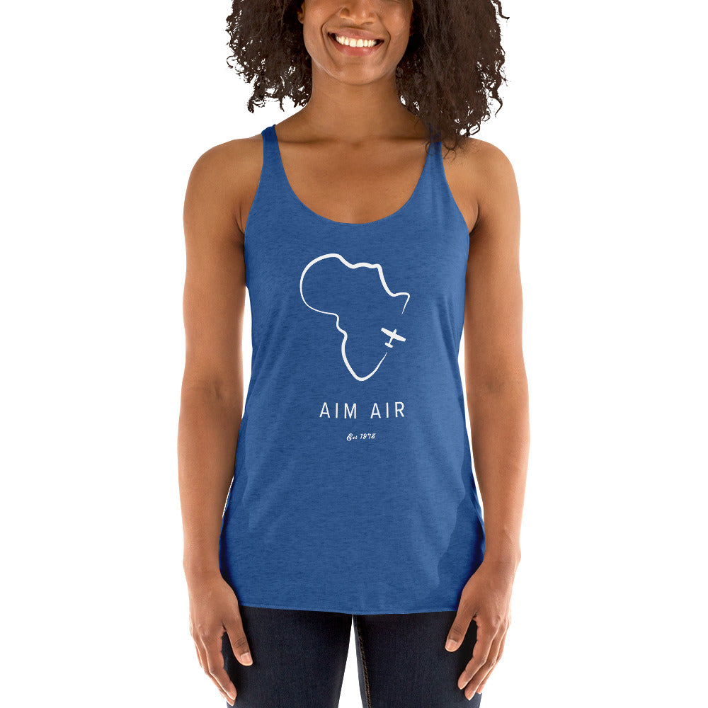 Africa Outline Women's Racerback Tank