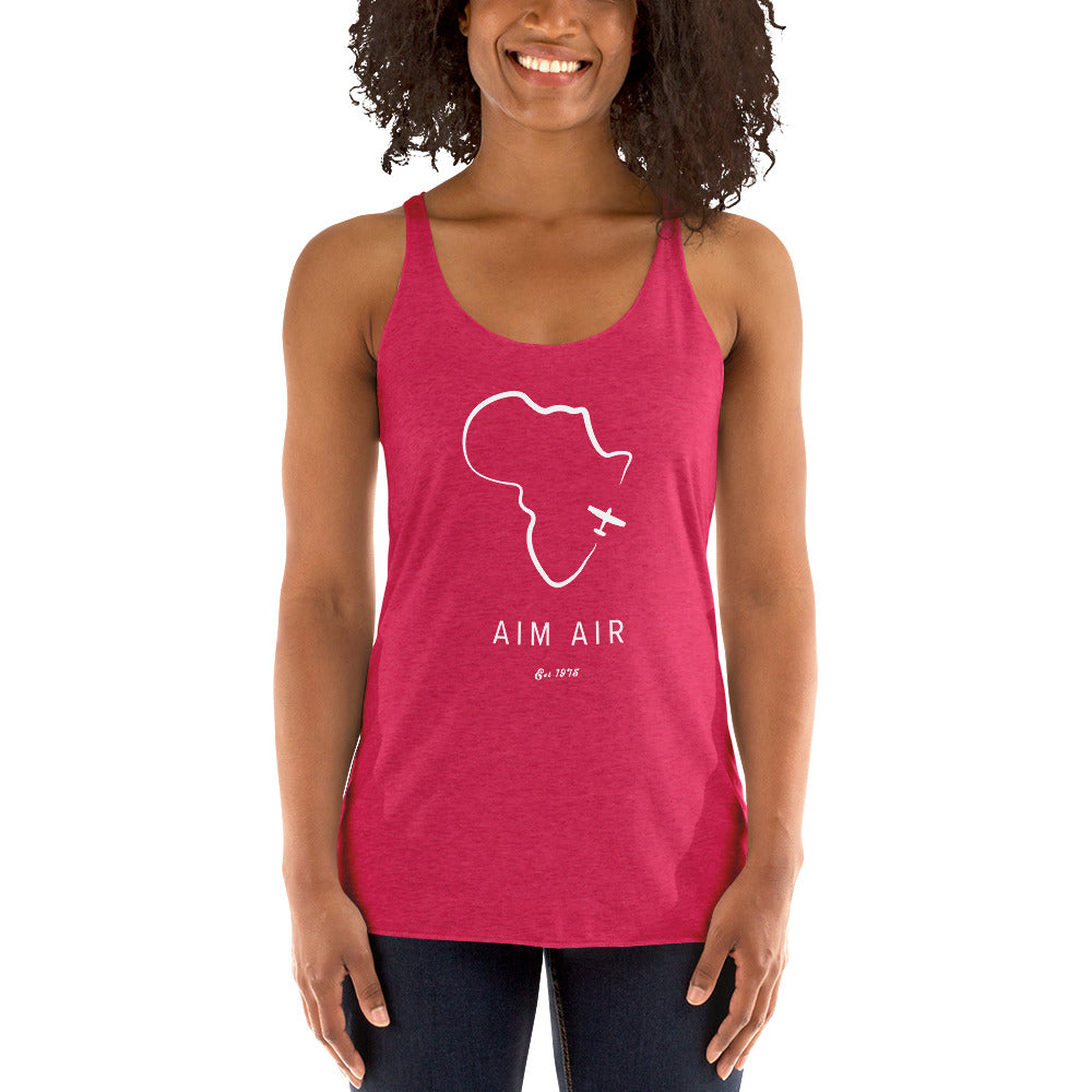 Africa Outline Women's Racerback Tank