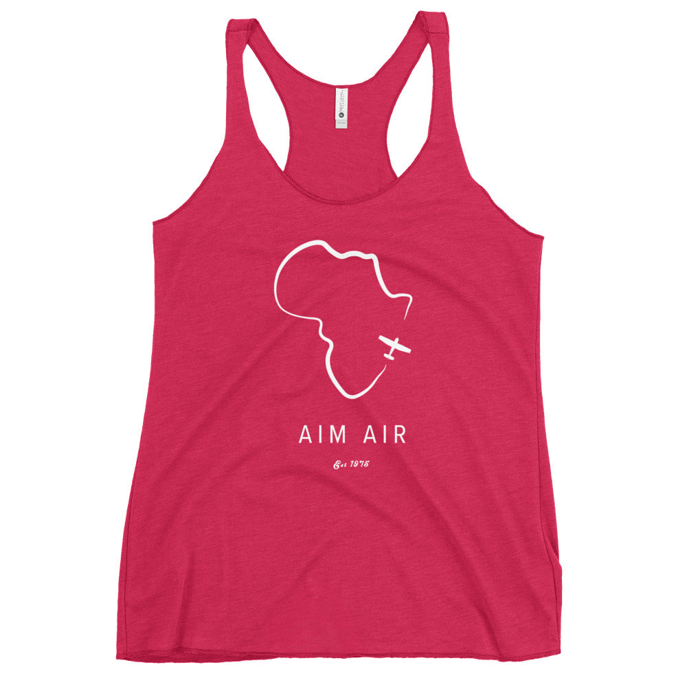 Africa Outline Women's Racerback Tank