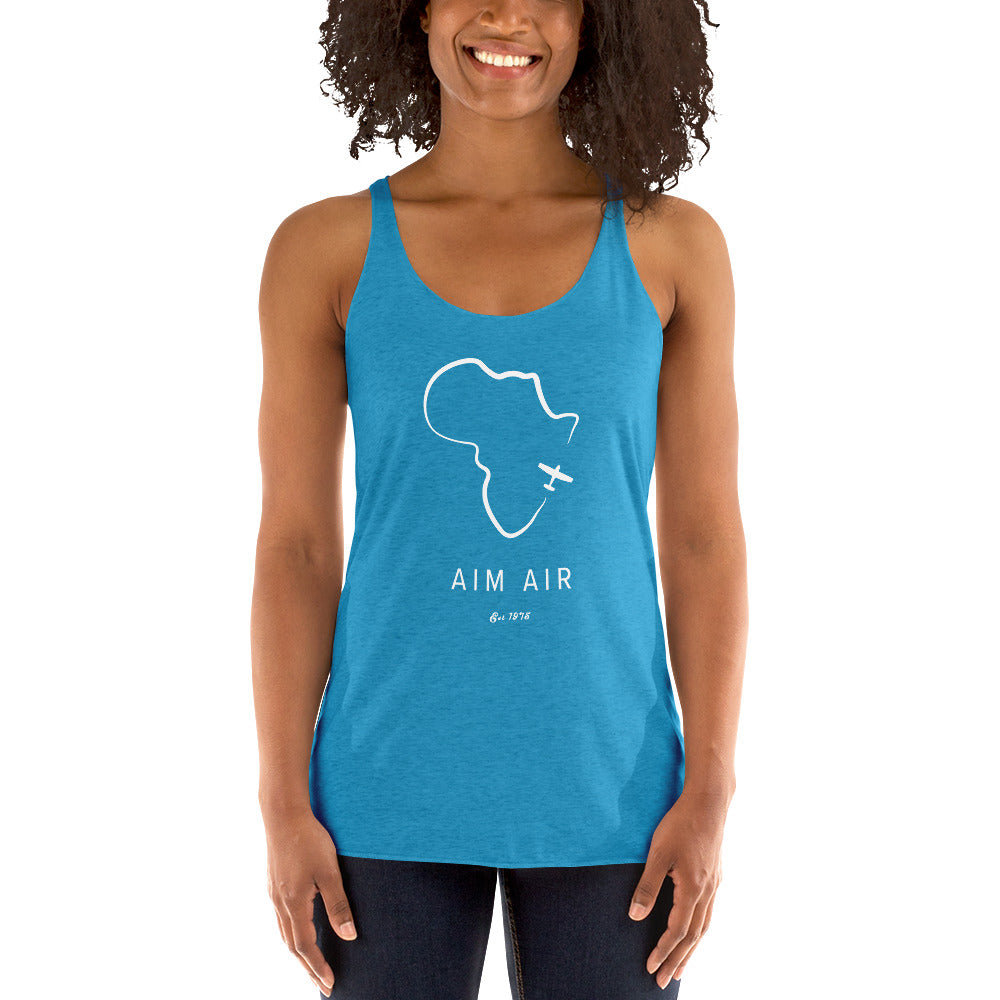 Africa Outline Women's Racerback Tank