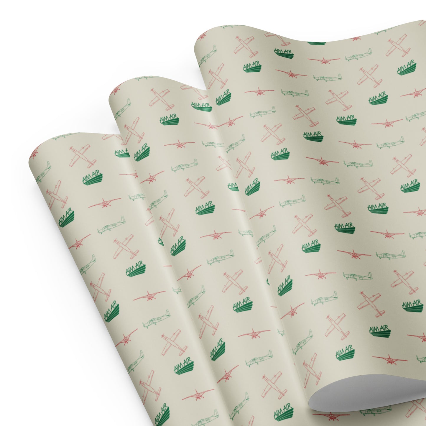 AIM AIR Holiday Wrapping paper sheets (x3)