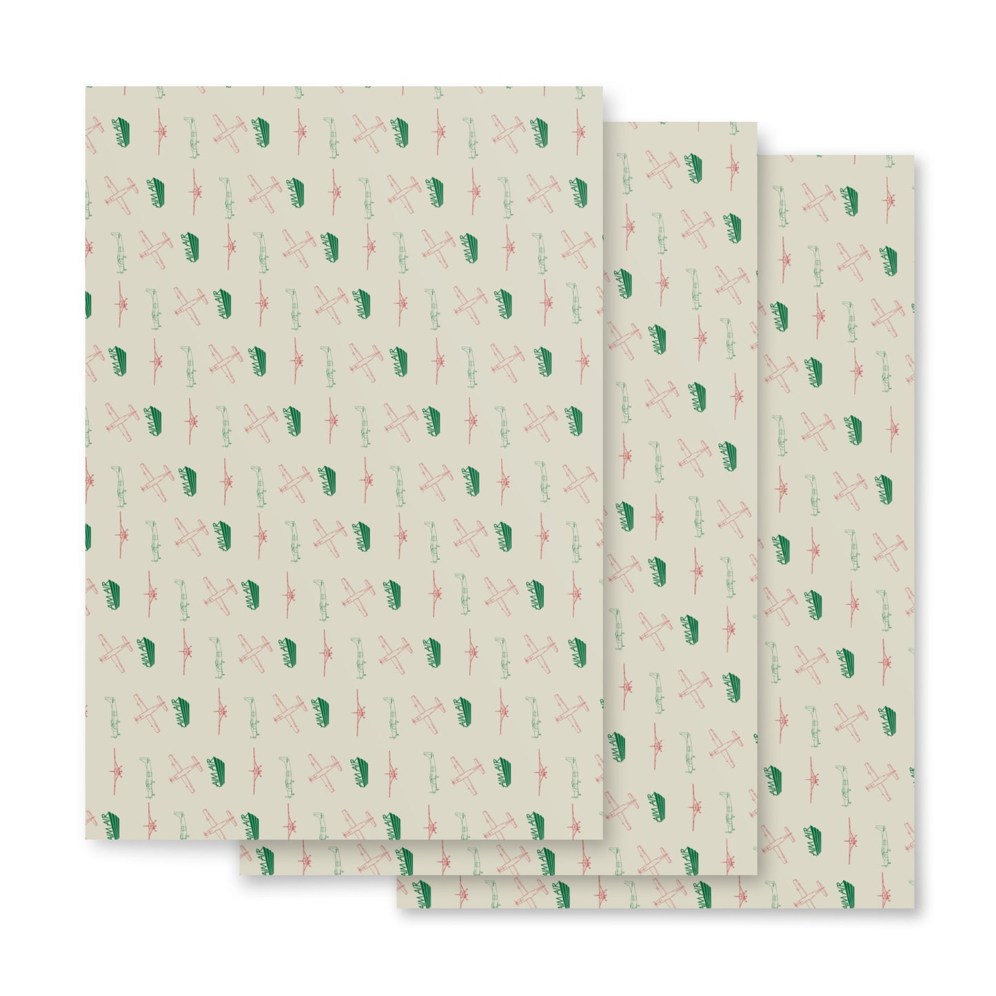 AIM AIR Holiday Wrapping paper sheets (x3)