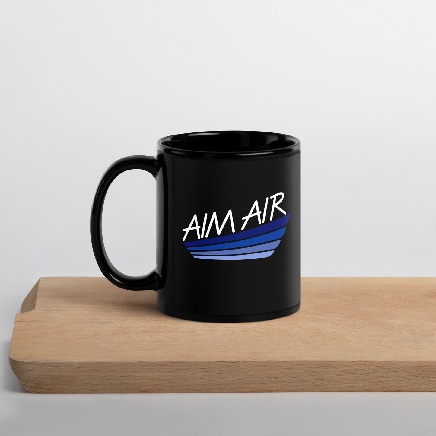 Color Logo Black Glossy Mug