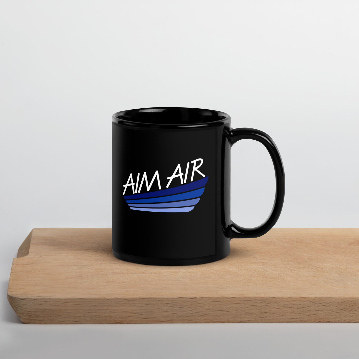 Color Logo Black Glossy Mug