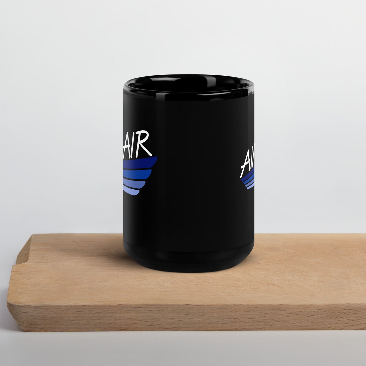 Color Logo Black Glossy Mug