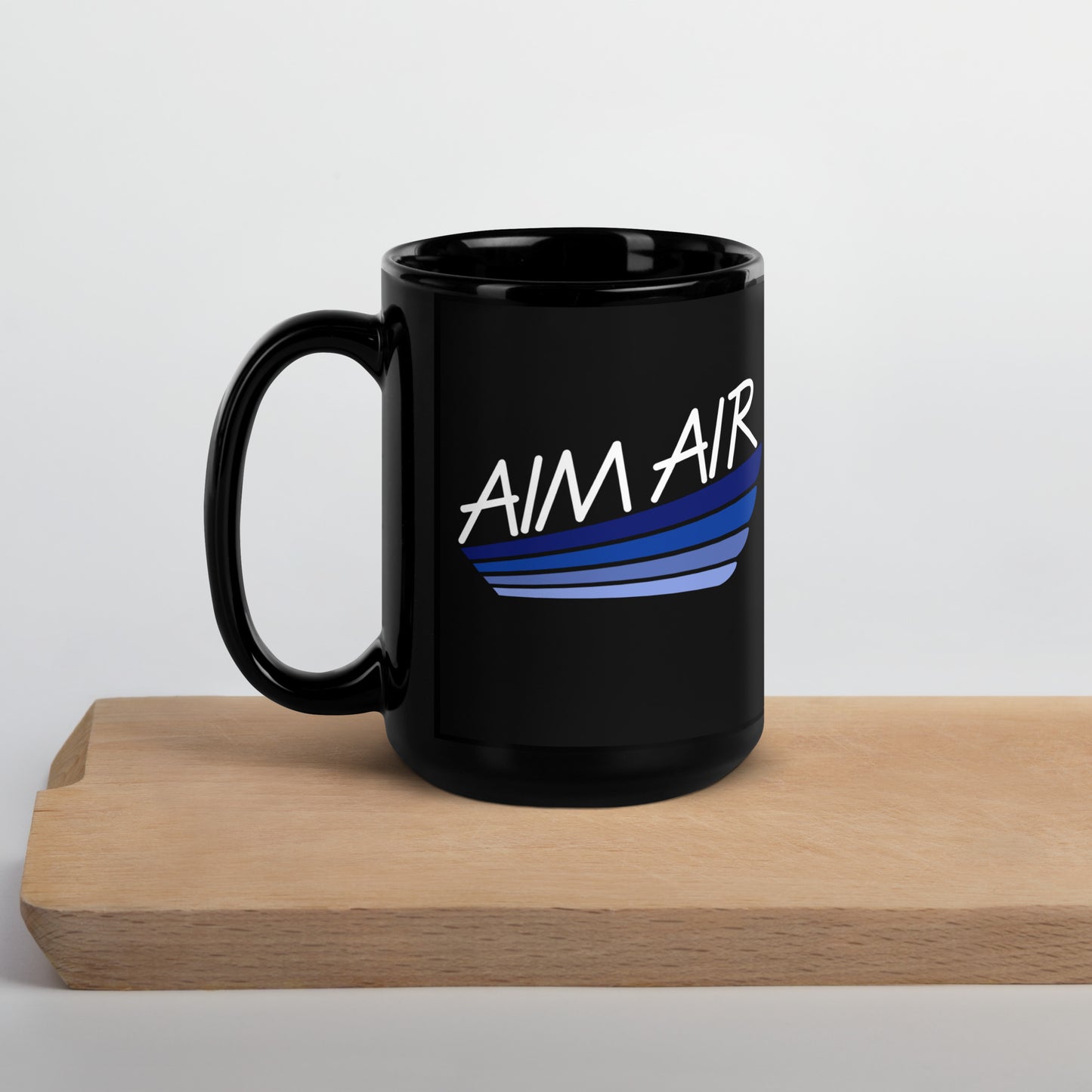 Color Logo Black Glossy Mug