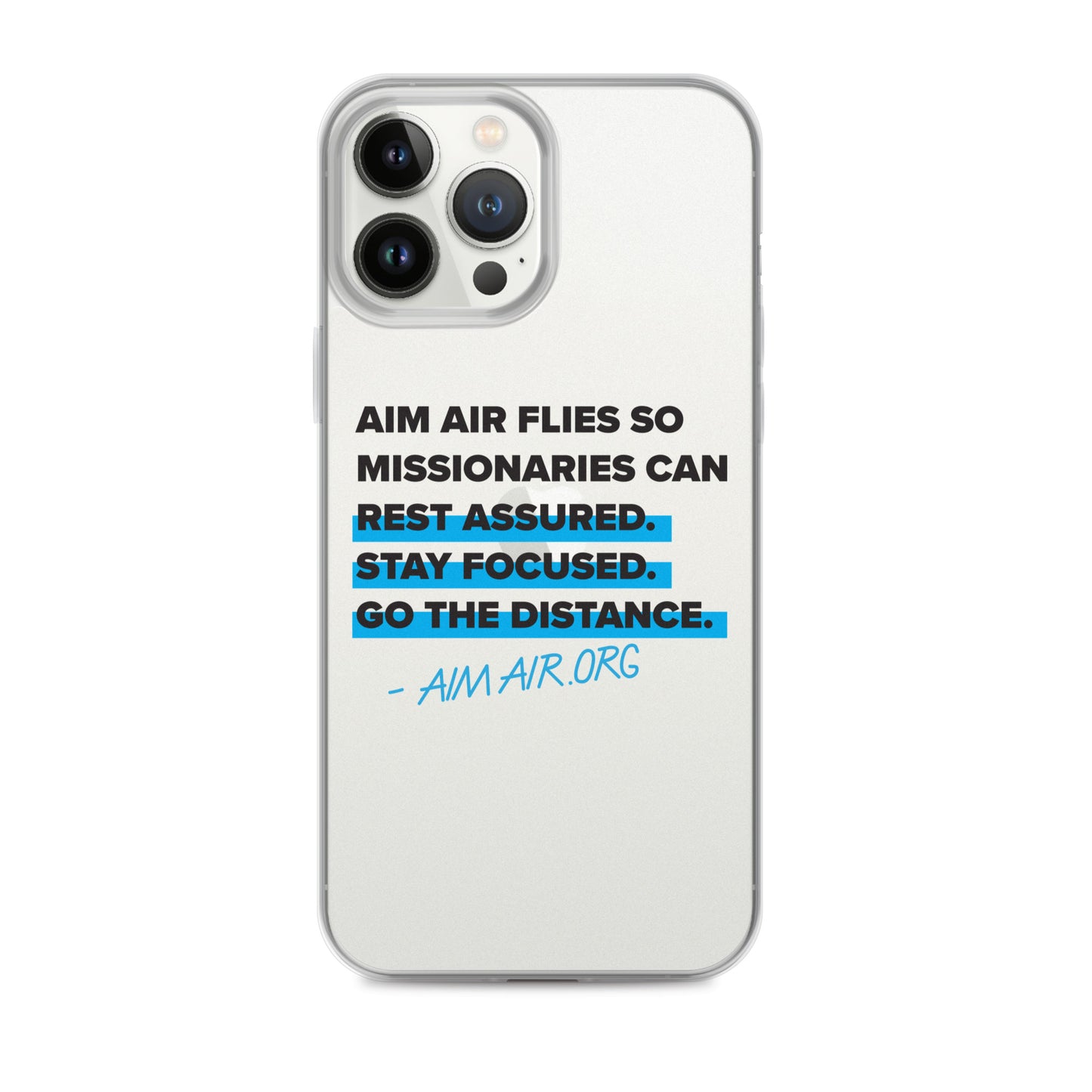 Go The Distance Clear Case for iPhone®