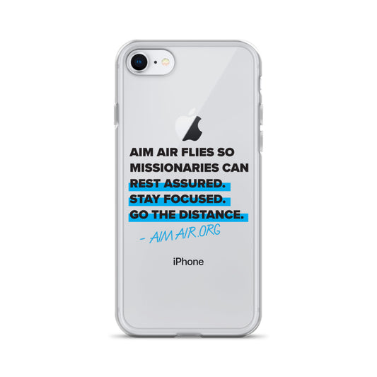 Go The Distance Clear Case for iPhone®