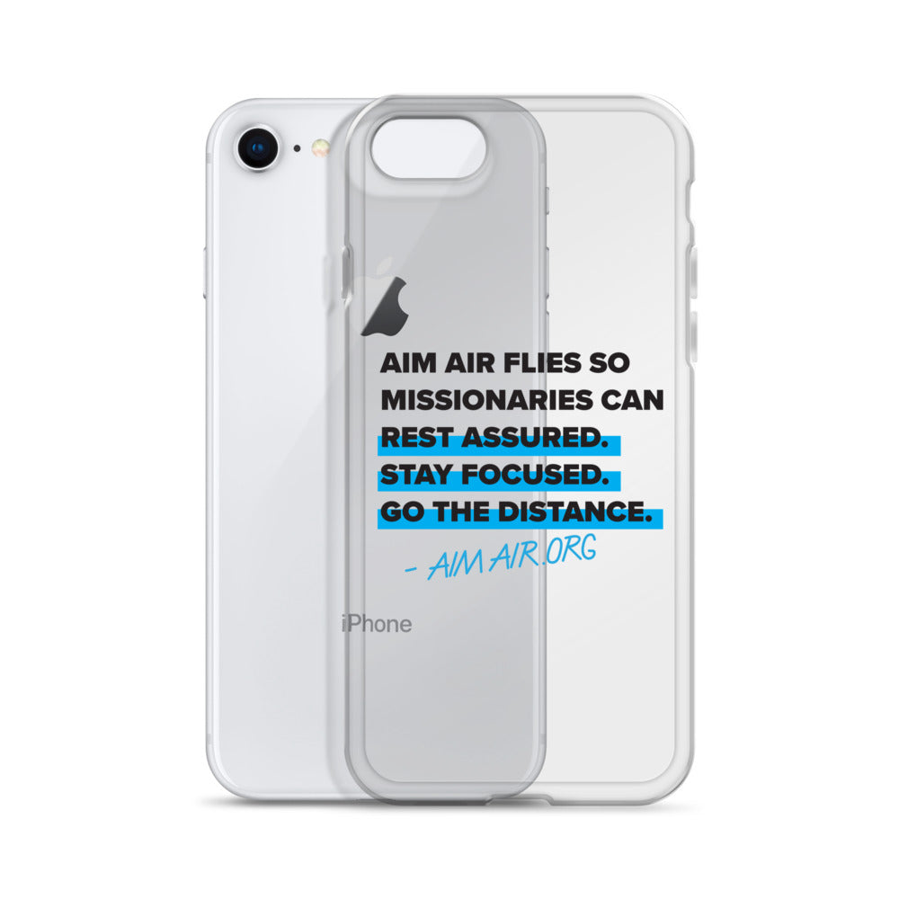 Go The Distance Clear Case for iPhone®