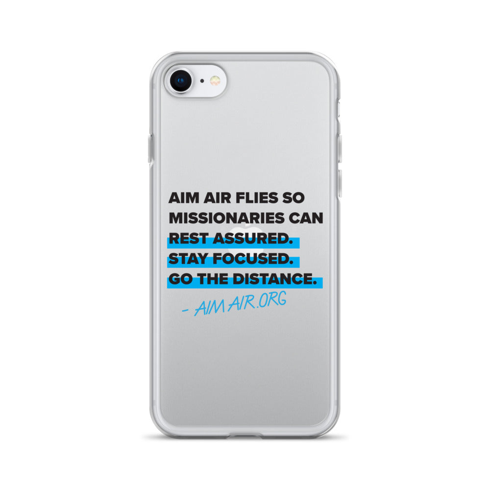 Go The Distance Clear Case for iPhone®