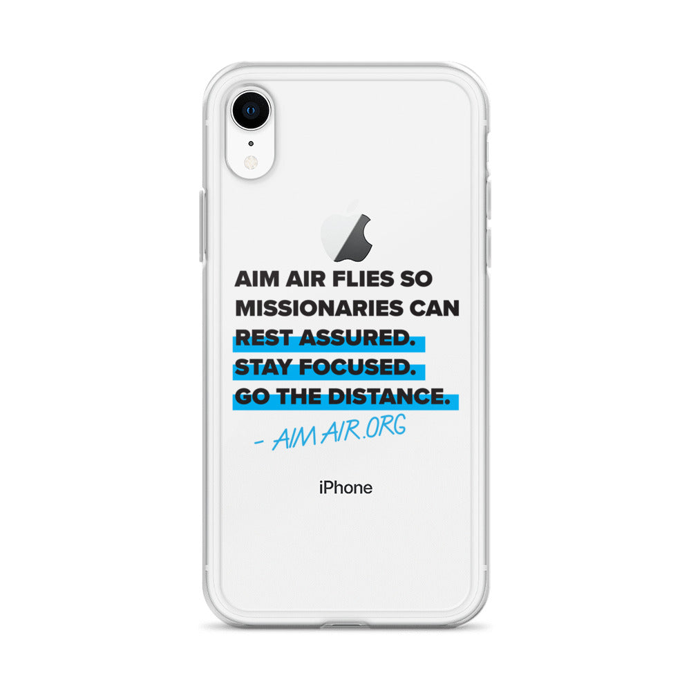 Go The Distance Clear Case for iPhone®