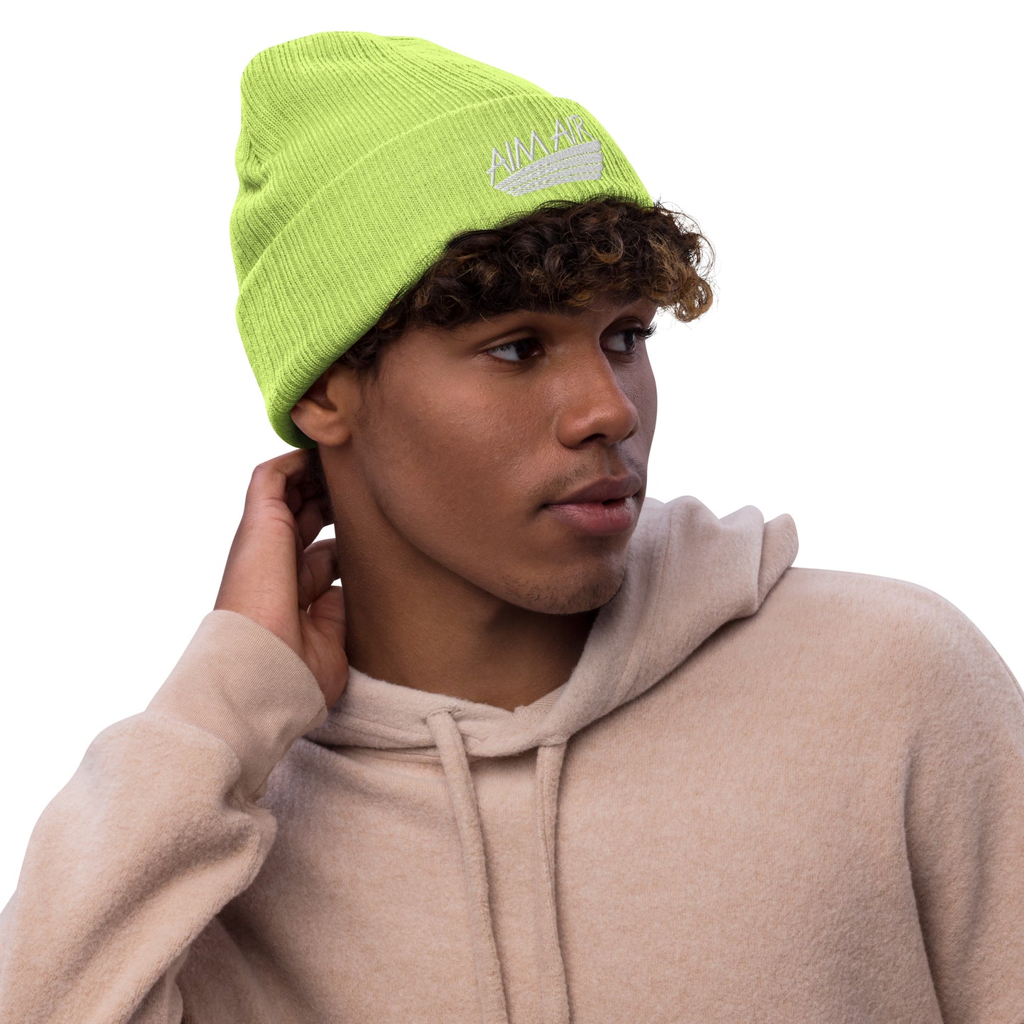 AIM AIR Ribbed knit beanie