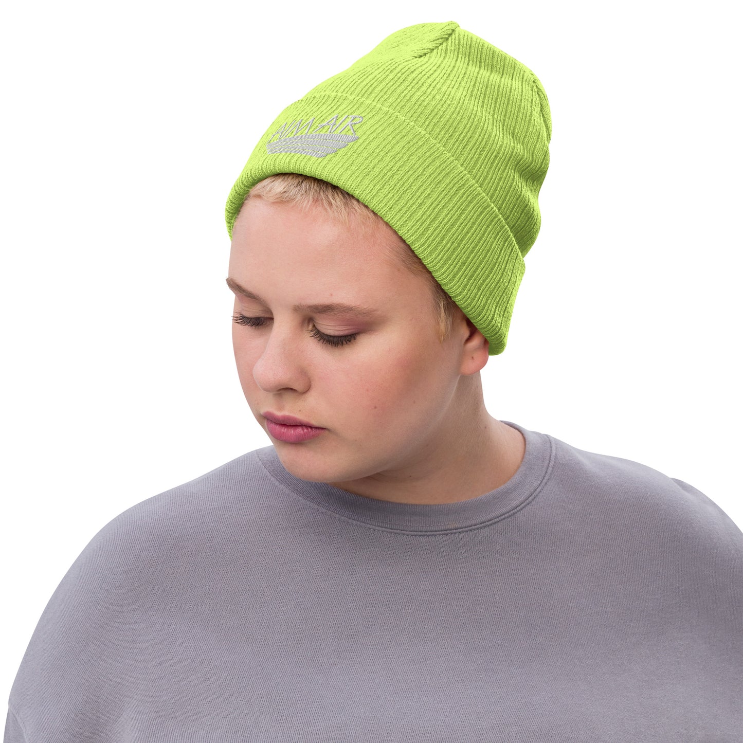 AIM AIR Ribbed knit beanie