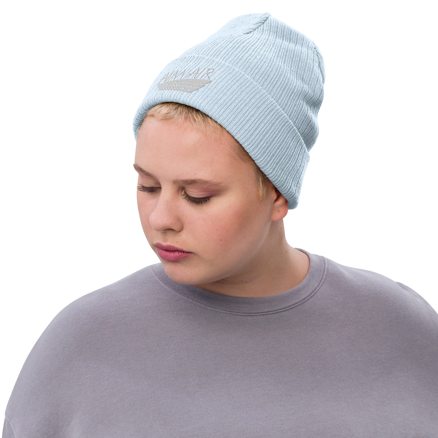 AIM AIR Ribbed knit beanie