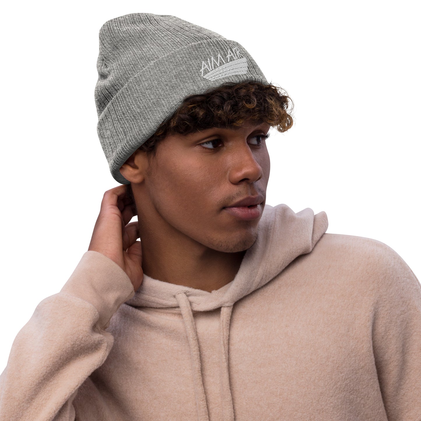 AIM AIR Ribbed knit beanie