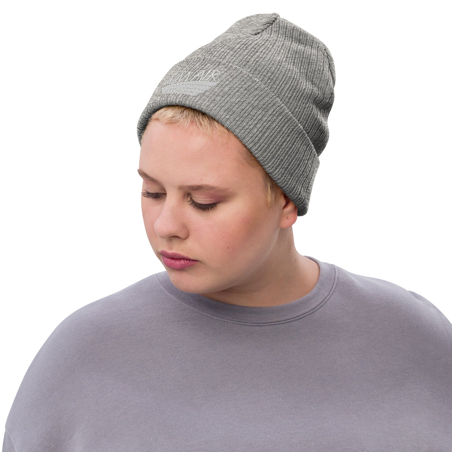 AIM AIR Ribbed knit beanie