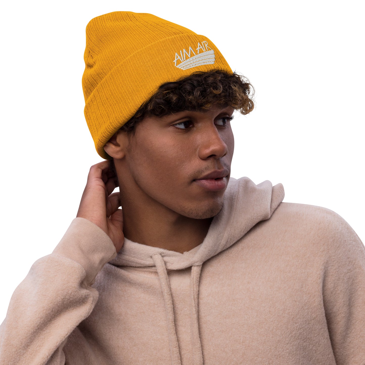 AIM AIR Ribbed knit beanie