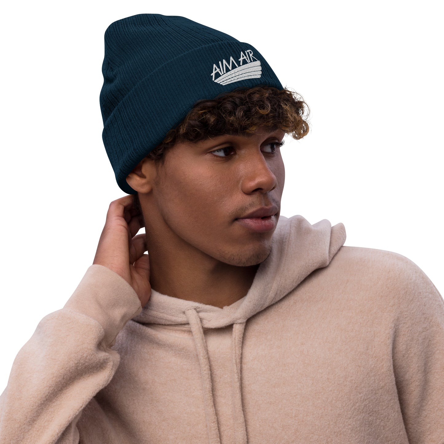 AIM AIR Ribbed knit beanie